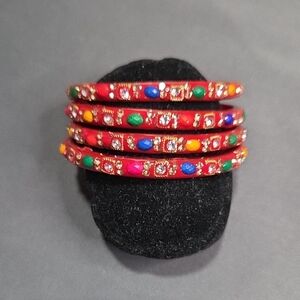 Vibrant Multicolor Stone Bangles